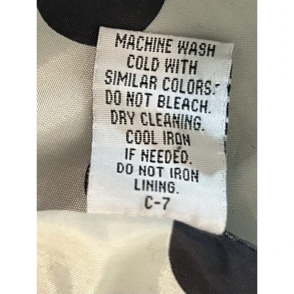 Anthropologie Tulle Peacoat Black Wool Longline M Polka Dot Lining Button Pocket - Picture 7 of 8